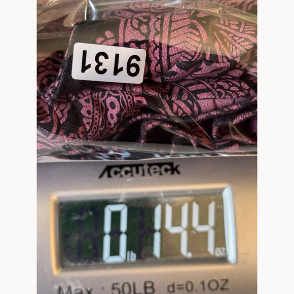 Le Château Pink Black Floral Jacquard Fit & Flare Dress M Baroque Parisian Chic - Picture 12 of 12